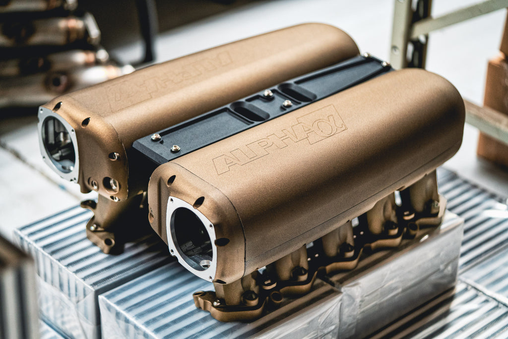 AMS Performance Billet Intake Manifold (Special Anodized) - Audi R8 / Lamborghini Huracan 2015-2022