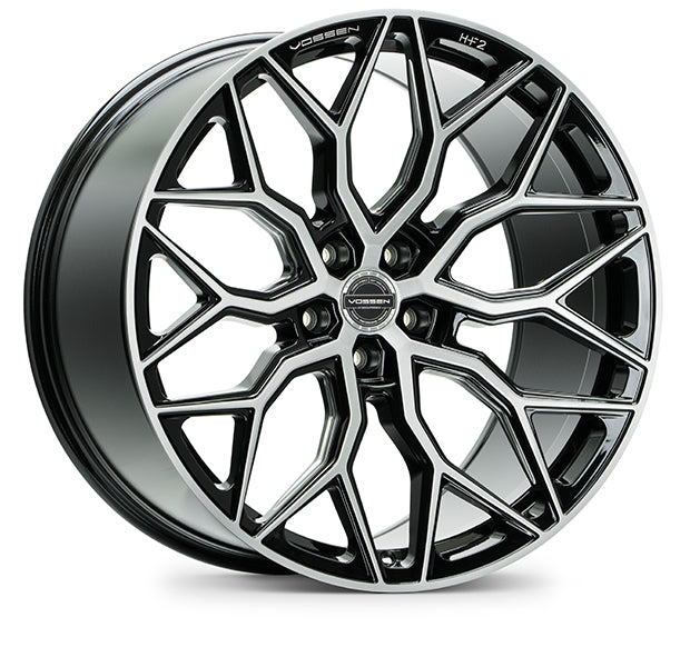 Vossen HF-2 Hybrid Forged Deep Brushed Gloss Black Wheel - 5x130 22x11 +50