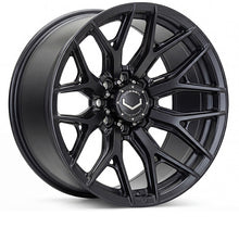Load image into Gallery viewer, Vossen HF6-4 Hybrid Forged Deep Satin Black Wheel - 8x165.1 24x11 +0