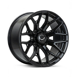 Vossen HF6-4 Hybrid Forged Ultra Deep Satin Black Wheel - 8x165.1 22x12 -44