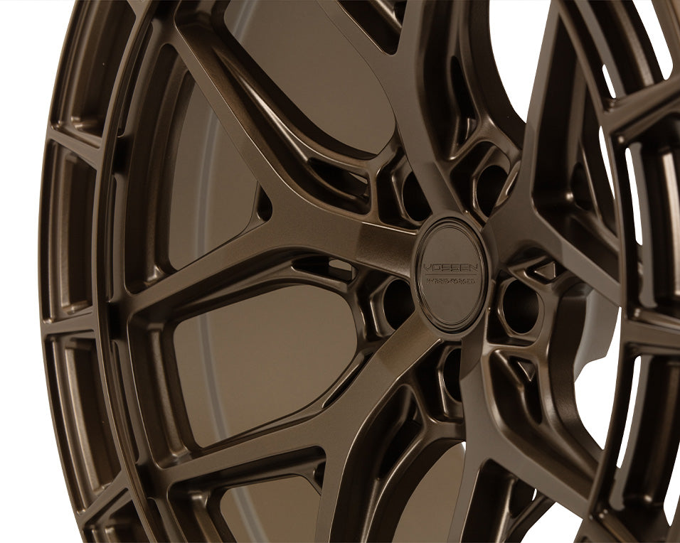Vossen HFX-1 Hybrid Forged X Flat Satin Bronze Wheel - 5x112 20x9 +40