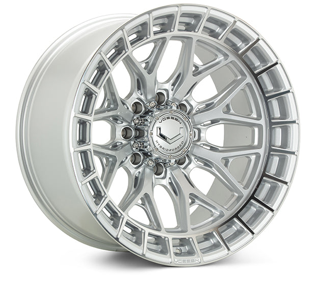 Vossen HFX-1 Hybrid Forged X Deep Silver Polished Wheel - 8x170 20x9 +18