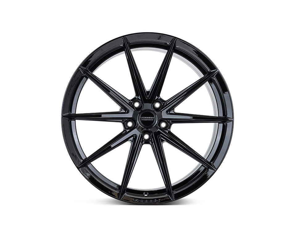 Vossen HFX-2 Hybrid Forged X Deep Gloss Black Wheel - 5x120 20x10.5 +38