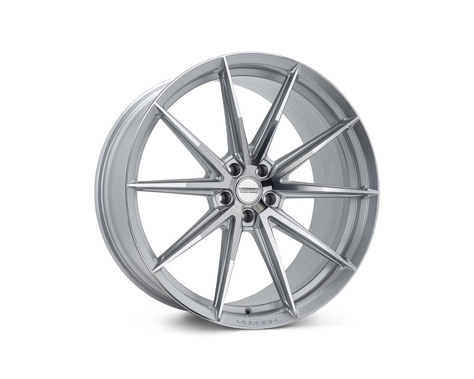 Vossen HFX-2 Hybrid Forged X Deep Silver Polished Wheel - 5x112 20x10.5 +45