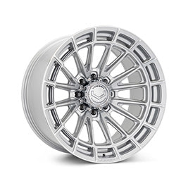 Vossen HFX-5 Hybrid Forged X Super Deep Silver Polished Wheel - 8x180 22x10 -18