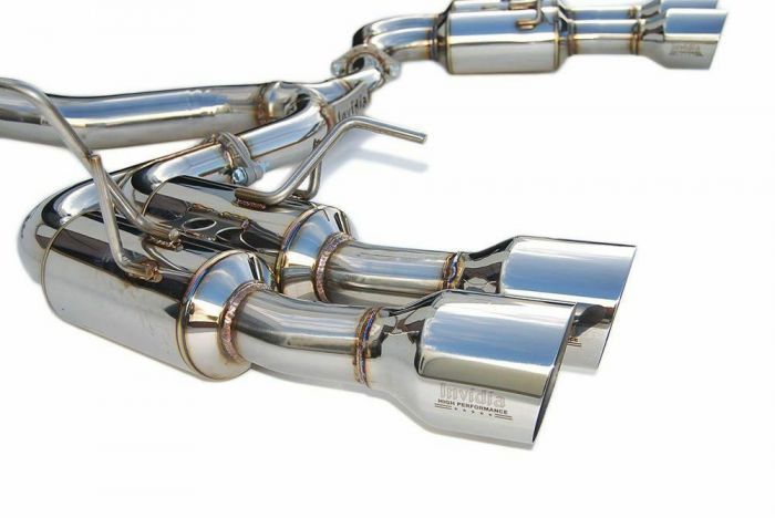 Invidia Gemini R400 Single Layer Quad Stainless Steel Tip Catback Exhaust - Subaru WRX / STi Sedan 2011-2021