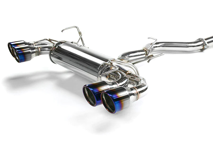 Invidia Dual Q300 Titanium Tip Catback Exhaust - Subaru WRX 2011-2014 / STi Hatchback 2008-2014