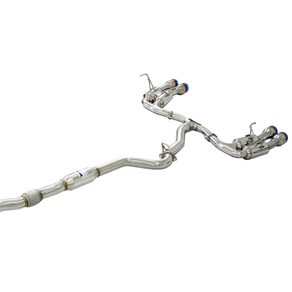 Invidia Gemini R400 Single Layer Quad Titanium Tip Catback Exhaust - Subaru WRX / STi Sedan 2008-2021