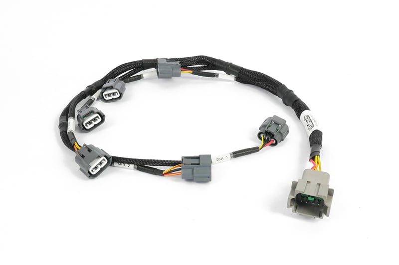 Haltech R35 Coil Conversion Kit w/Bracket Coils Connectors & Harness - Fits RB20 / RB25 / RB26