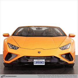 Carbonio No-Drill Front License Plate Mount - Lamborghini Huracan EVO / Performante / Sterrato 2019-2024