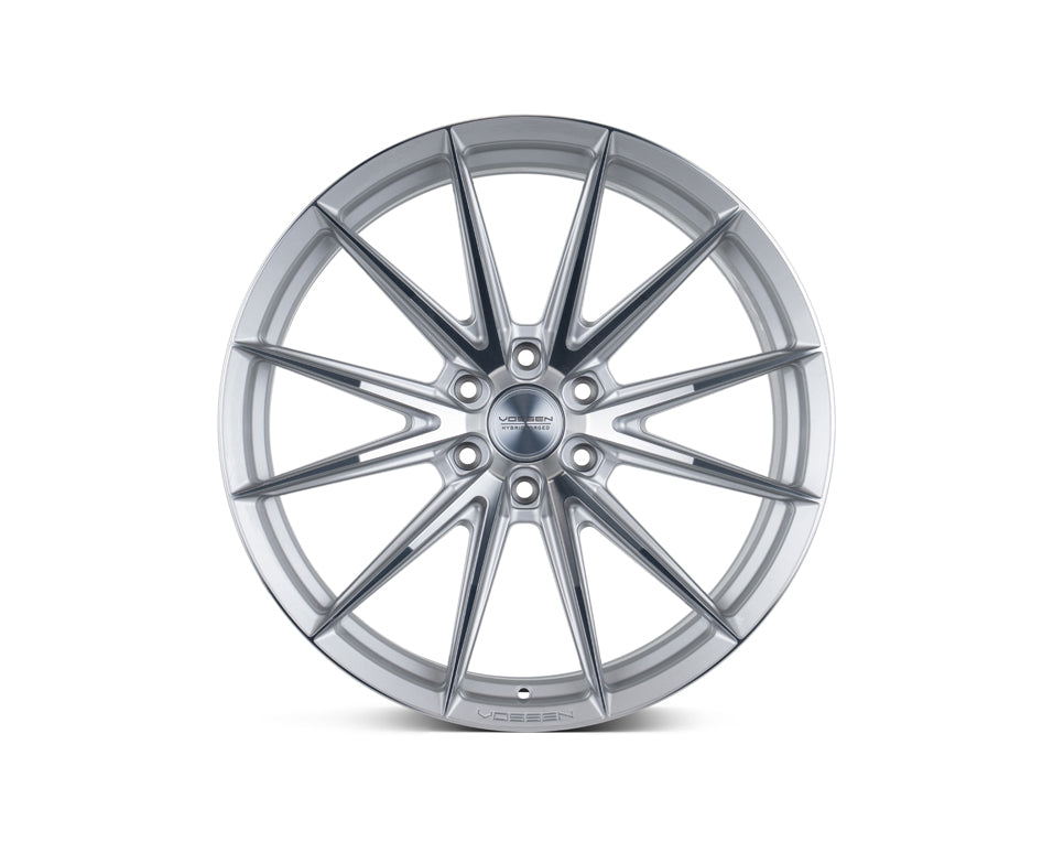 Vossen HFX-2 Hybrid Forged X Deep Silver Polished Wheel - 5x127 22x10.5 +35