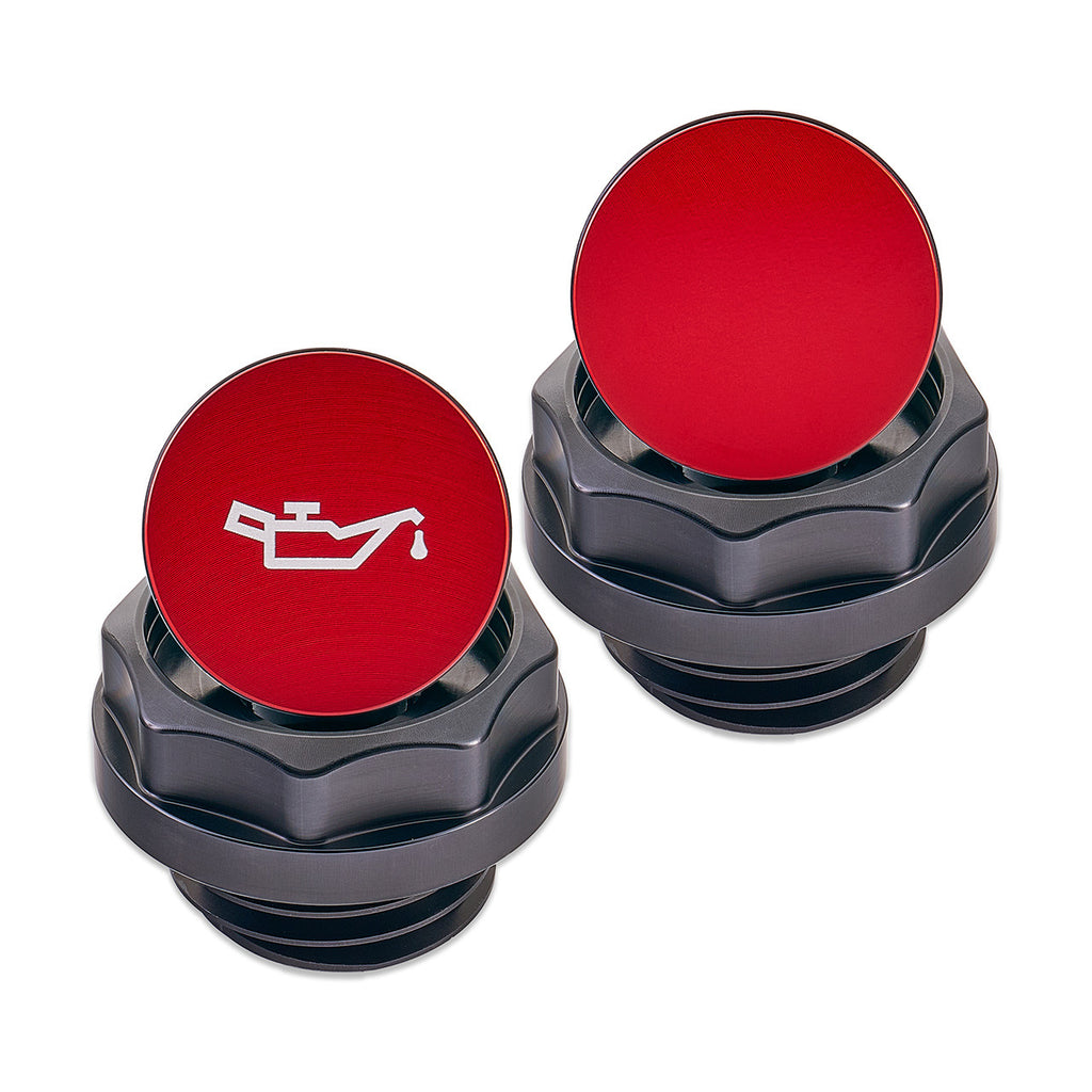 IAG Revolve Engine Bay Dress-Up Cap Kit [Incl. Oil, Brake, Clutch, Coolant, Washer & Power Steering Caps] - Subaru WRX 2002-2007 / STi 2004-2007 / FXT 2004-2008