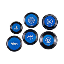 Load image into Gallery viewer, IAG Revolve Engine Bay Dress-Up Cap Kit [Incl. Oil, Brake, Clutch, Coolant, Washer &amp; Power Steering Caps] - Subaru WRX 2002-2007 / STi 2004-2007 / FXT 2004-2008