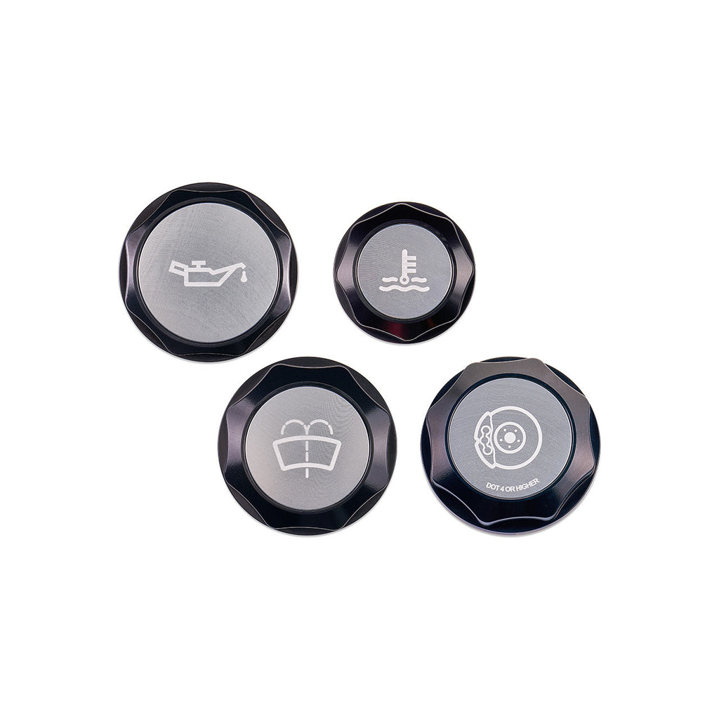 IAG Revolve Engine Bay Dress-Up Cap Kit [Incl. Oil, Brake, Coolant & Washer Caps] - Subaru WRX 2015-2021