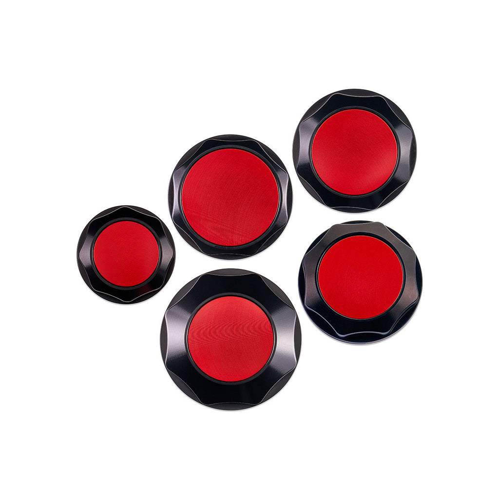 IAG Revolve Engine Bay Dress-Up Cap Kit [Incl. Oil, Brake, Power Steering, Coolant & Washer Caps] - Subaru STi 2015-2021