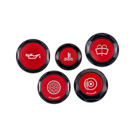 IAG Revolve Engine Bay Dress-Up Cap Kit [Incl. Oil, Brake, Clutch, Coolant & Washer Caps] - Subaru WRX 2022-2025 / BRZ 2013-2025