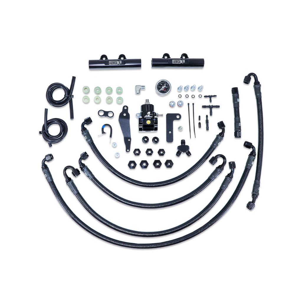 IAG PTFE Fuel System Kit w/ Aeromotive FPR & IAG Fuel Rails - Subaru WRX 2008-2014 / STi 2008-2021