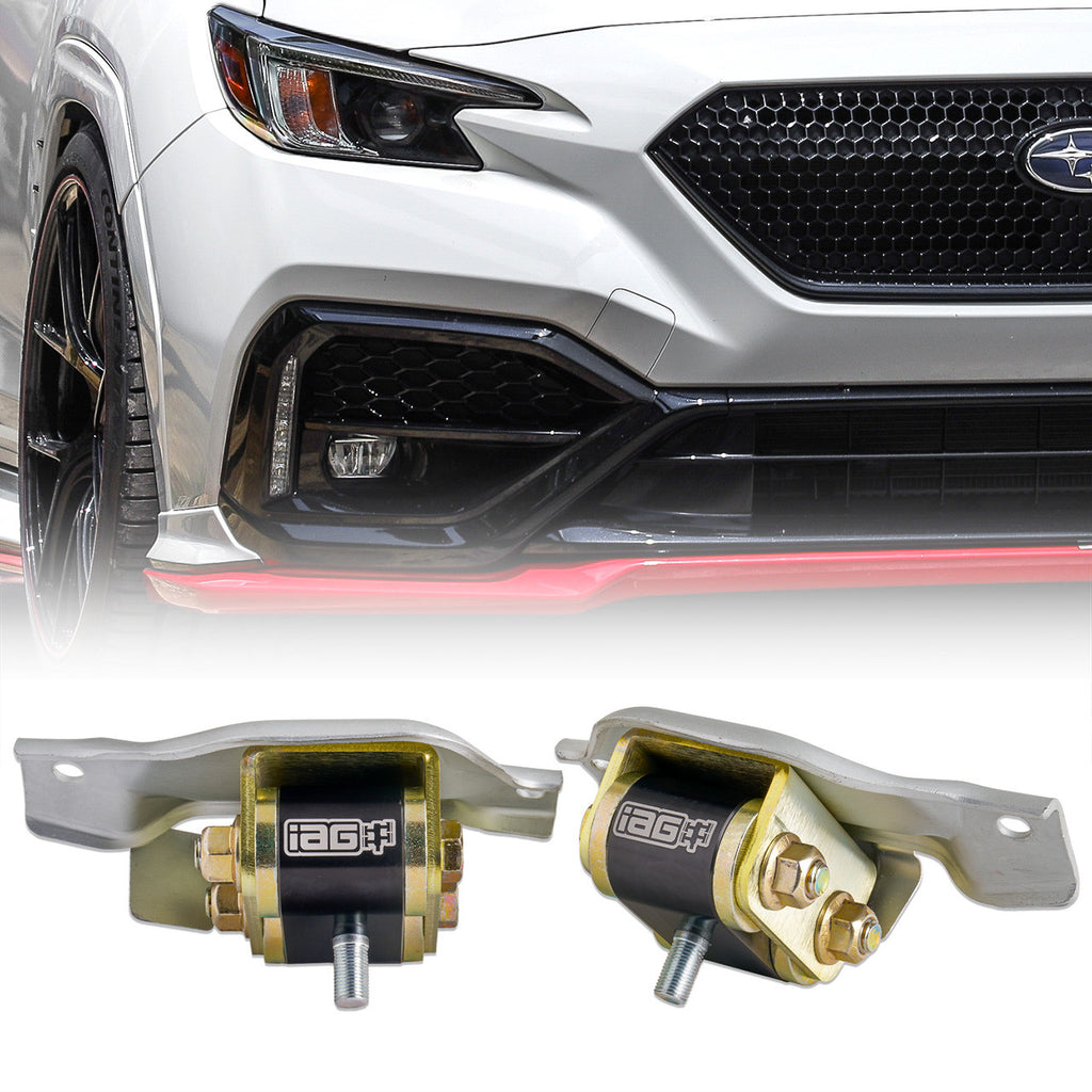 IAG Race Series FA Engine Mount Set Solid w/ Brackets - Subaru WRX VB 2022+