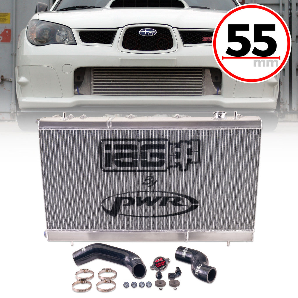 IAG Triple Pass Competition Series 55mm Radiator - Subaru WRX 2002-2007 / STi 2004-2007