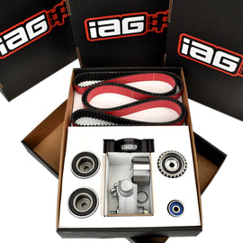 IAG Timing Belt Kit with IAG Red Racing Belt, Timing Guide, Idlers & Tensioner - Subaru WRX 2002-2014 / STi 2004-2021 / LGT 2005-2012 / FXT 2004-2013