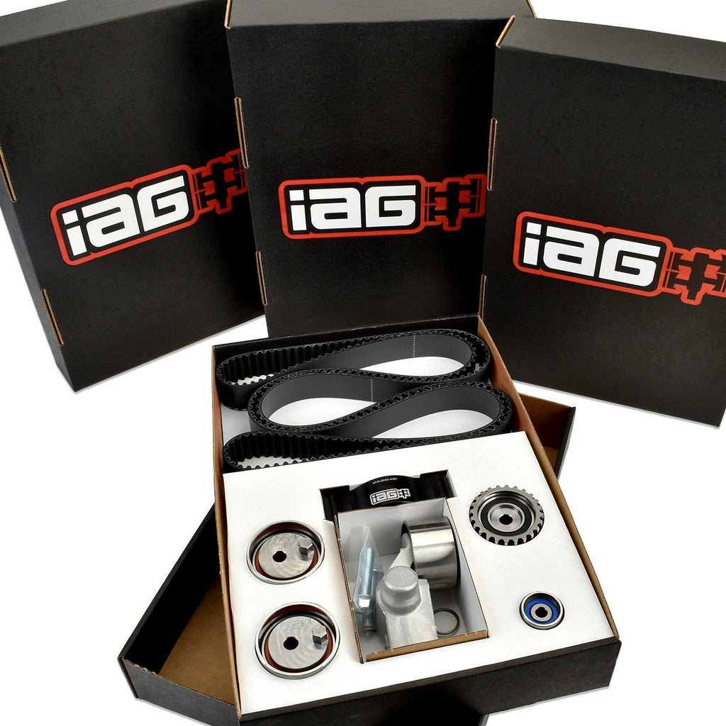 IAG Timing Belt Kit with IAG Black Racing Belt, Timing Guide, Adjustable Idlers & Tensioner - Subaru WRX 2002-2014 / STi 2004-2021 / LGT 2005-2012 / FXT 2004-2013