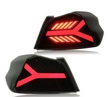Load image into Gallery viewer, JDMuscle Version LB Sequential LED Tail Lights [Clear Lens w/ Black Base] - Subaru WRX / STi 2015-2021