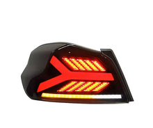 Load image into Gallery viewer, JDMuscle Version LB Sequential LED Tail Lights [Clear Lens w/ Black Base] - Subaru WRX / STi 2015-2021