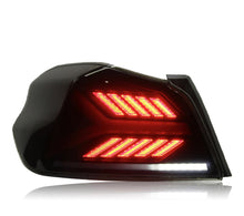 Load image into Gallery viewer, JDMuscle Version LB Sequential LED Tail Lights [Clear Lens w/ Black Base] - Subaru WRX / STi 2015-2021