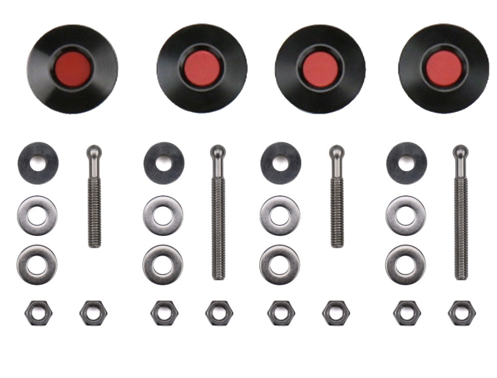 Move Over Racing Black & Red Anodized Bumper Quick Release Kit - Subaru BRZ / Toyota GR86 2022+