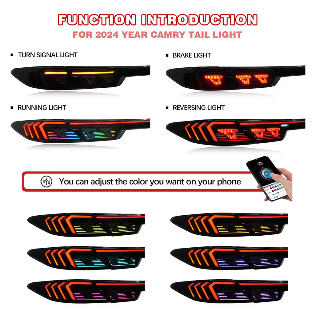Invoke Concepts LED Tail Lights V1 - Toyota Camry 2025+