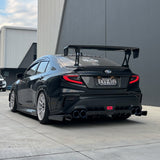 JDMuscle Tanso Carbon Fiber V2 Side Skirts - Subaru WRX 2022-2025