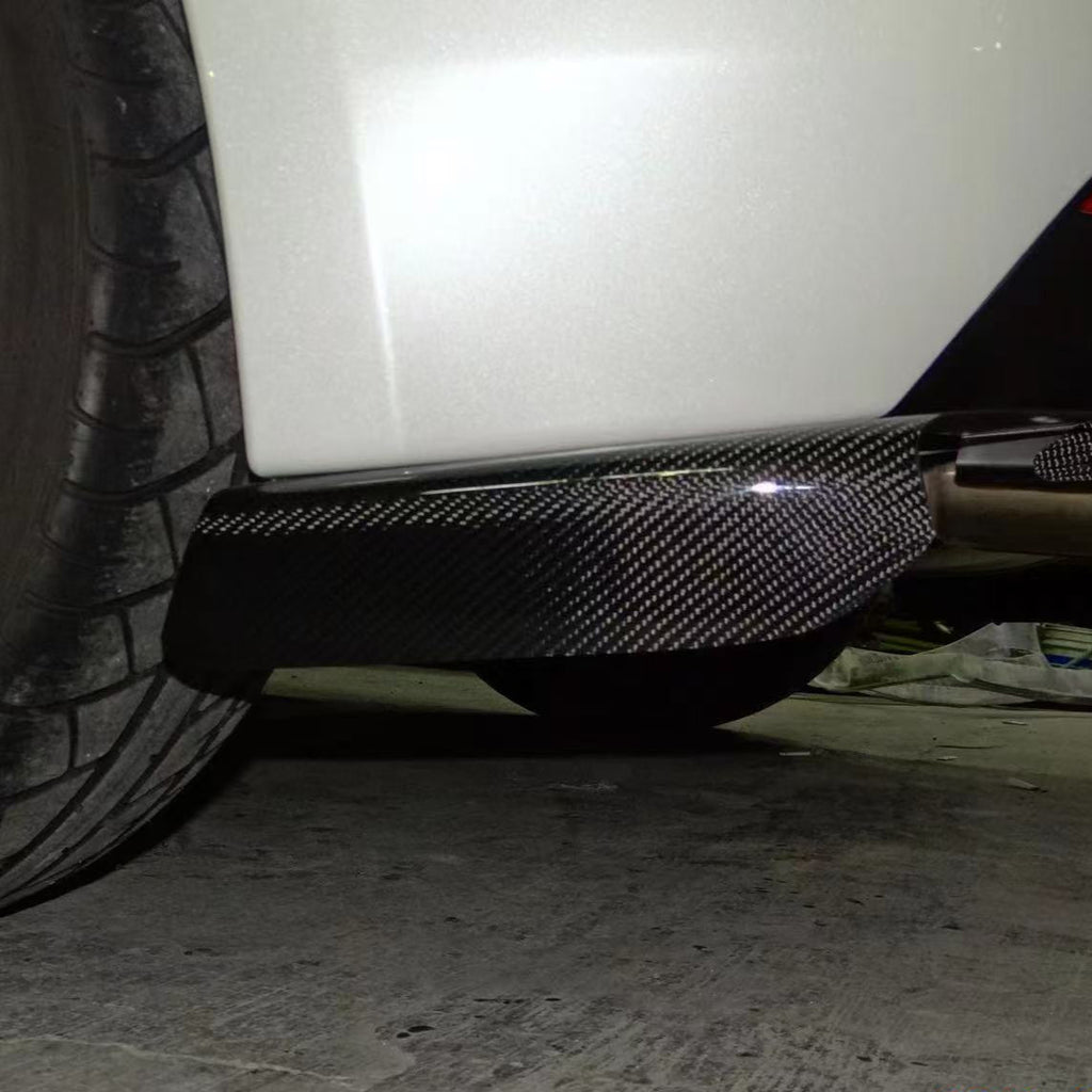 JDMuscle Carbon Fiber Rear Spats V1 - Subaru WRX / STi 2008-2014