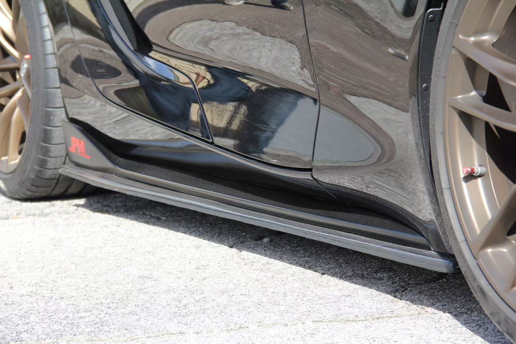 JDMuscle R1 Style Carbon Fiber Side Skirts - Toyota GR Supra 2020-2024