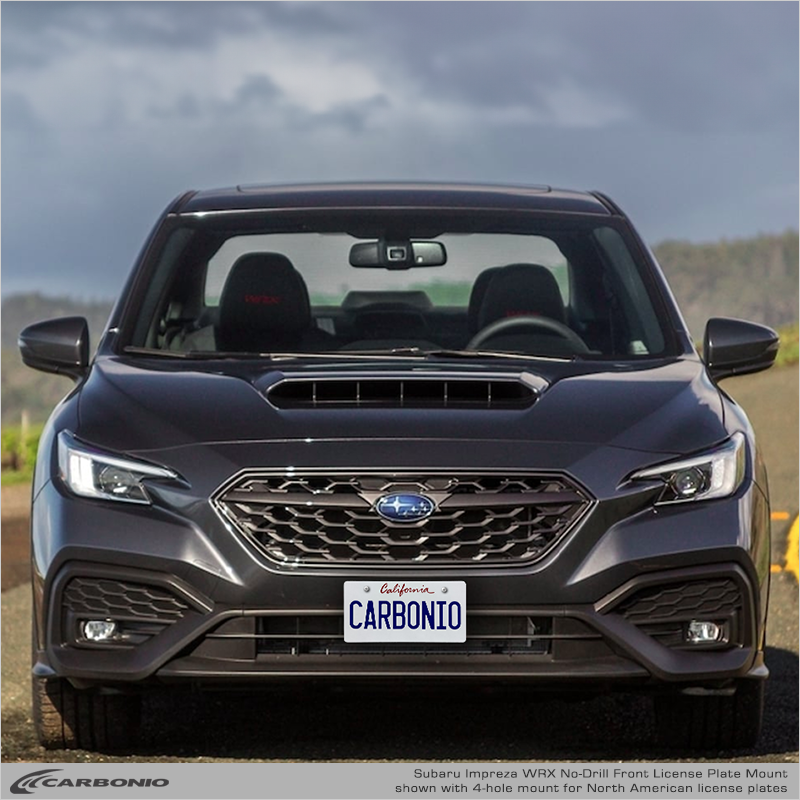 Carbonio No-Drill Front License Plate Mount - Subaru WRX 2022-2027