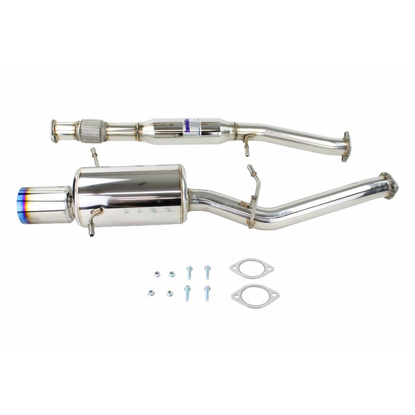 Invidia 76mm G200 Titanium Tip Cat-back Exhaust - Subaru WRX / STi 2002-2007