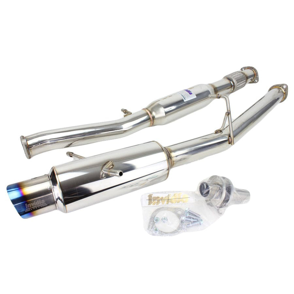 Invidia 76mm N1 REGULAR Titanium Tip Cat-back Exhaust - Subaru WRX / STi 2002-2007