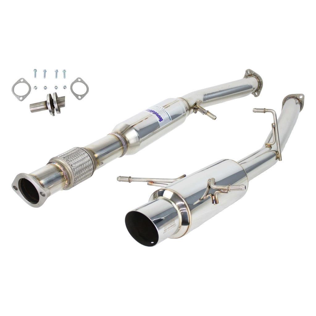 Invidia 76mm N1 REGULAR Stainless Steel Tip Cat-back Exhaust - Subaru WRX / STi 2002-2007