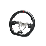JDMuscle Carbon Lite Series Carbon Fiber Steering Wheel w/ Red Accents - Subaru WRX / STi 2008-2014