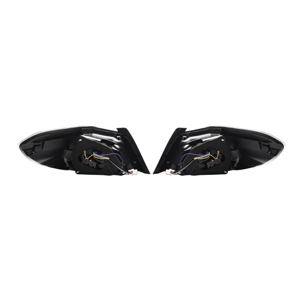 JDMuscle Version LB Sequential LED Tail Lights [Clear Lens w/ Black Base] - Subaru WRX / STi 2015-2021