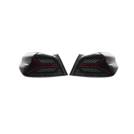 JDMuscle Version LB Sequential LED Tail Lights [Clear Lens w/ Black Base] - Subaru WRX / STi 2015-2021