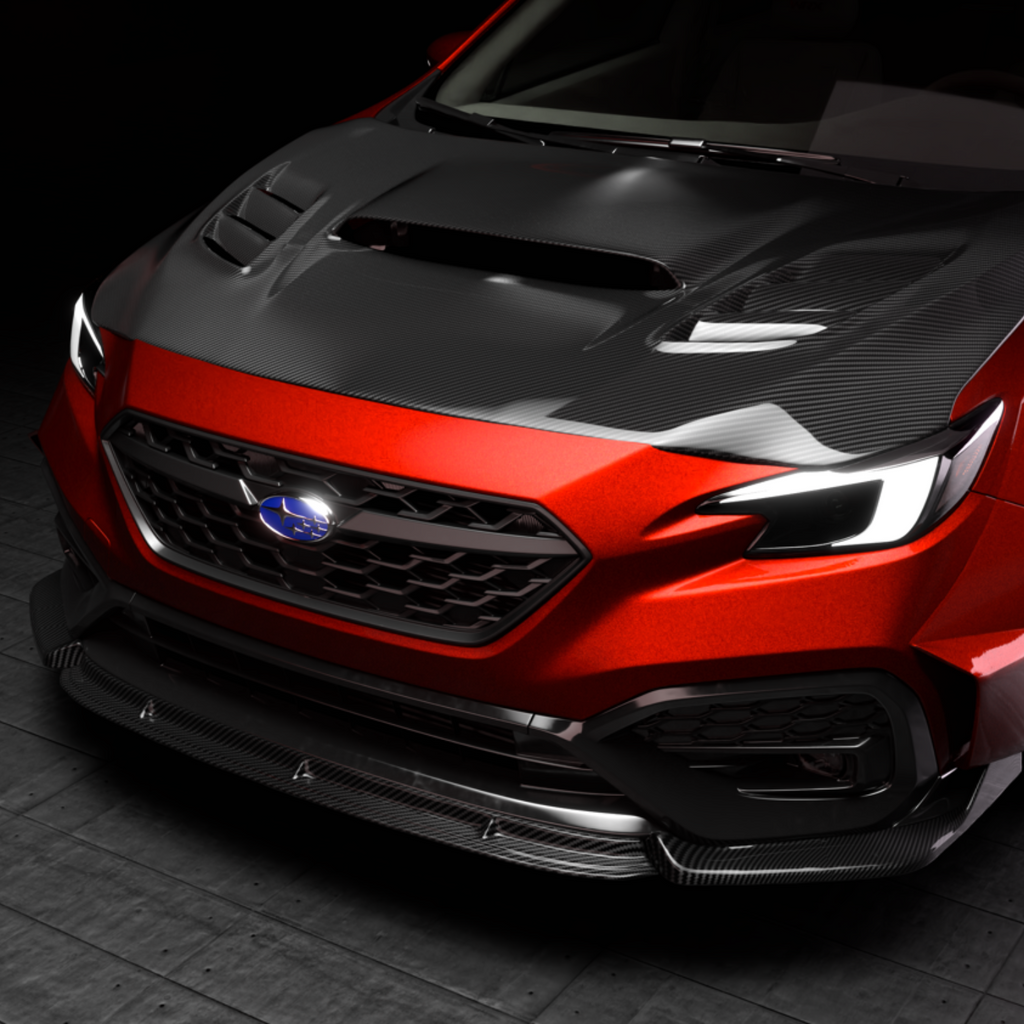 JDMuscle Carbon Fiber Naga Style Front Bumper Lip - Subaru WRX 2022-2025