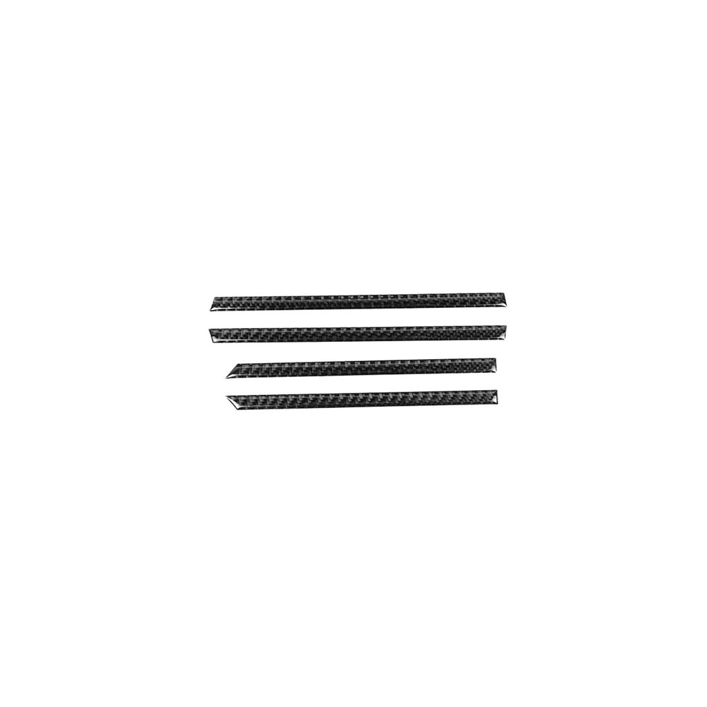 JDMuscle P&S Series Carbon Fiber Interior Window Trim Covers 4 PC - Subaru WRX 2022-2025