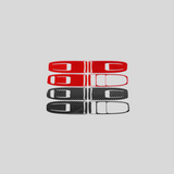 JDMuscle P&S Series Carbon Fiber Window Switch Trim Covers 4 PC - Subaru WRX 2022-2025