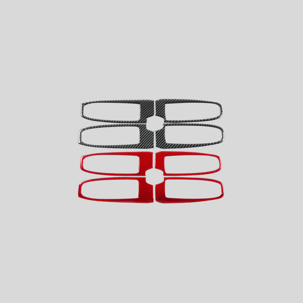 JDMuscle P&S Series Carbon Fiber Window Switch Trim Covers 4 PC - Subaru WRX 2022-2025