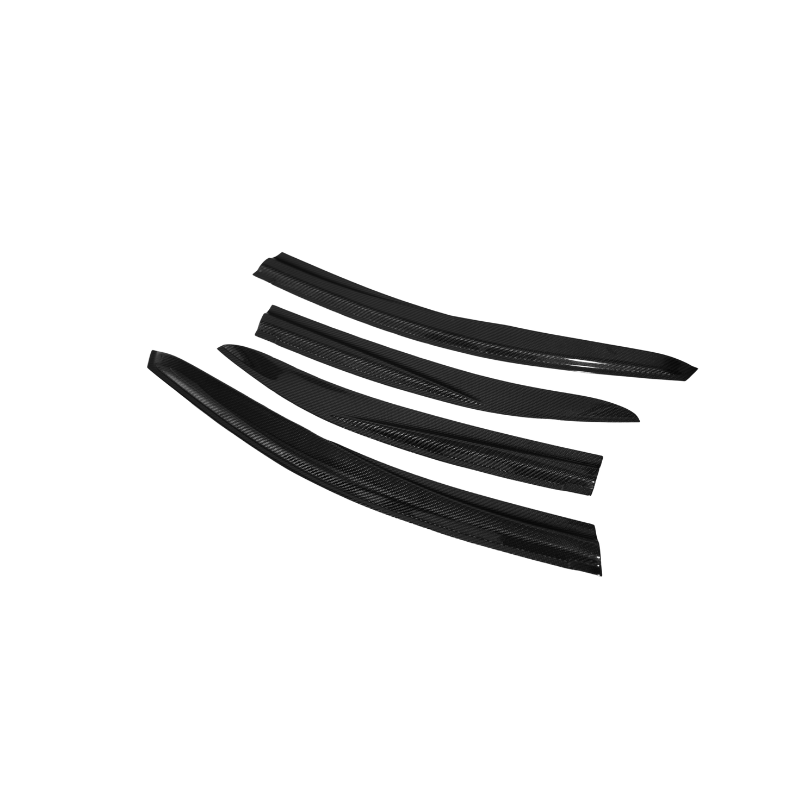 JDMuscle V4 Rain Guards / Window Visors [Plastic/Carbon Fiber] - Subaru WRX 2022-2025