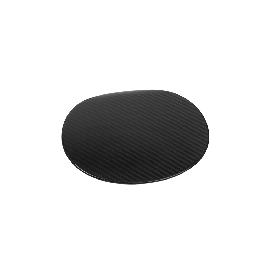 JDMuscle Tanso Dry Carbon Fiber Fuel Door Cover - Subaru WRX 2022-2025