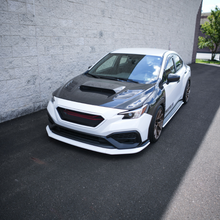Load image into Gallery viewer, JDMuscle 3-Piece Front Lip V1 [Paint Matched / Gloss Black / RAW ABS] - Subaru WRX 2022-2025