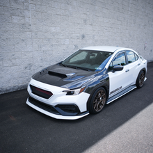Load image into Gallery viewer, JDMuscle 3-Piece Front Lip V1 [Paint Matched / Gloss Black / RAW ABS] - Subaru WRX 2022-2025