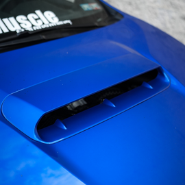 JDMuscle Oversized Bulge Style Hood Scoop V1 [Gloss Black / Paint Matched / Carbon Fiber] - Subaru WRX 2022-2025