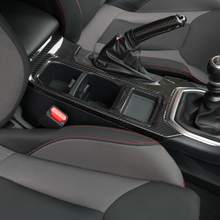 Load image into Gallery viewer, JDMuscle Tanso Dry Carbon Fiber Cup Holder Trim Cover - Subaru WRX 2022-2025